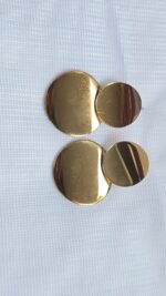 Chunky Gold Geometric Statement Earrings by Zara Jio - Image 2