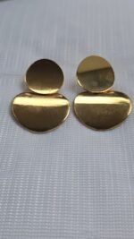 Chunky Gold Geometric Statement Earrings by Zara Jio