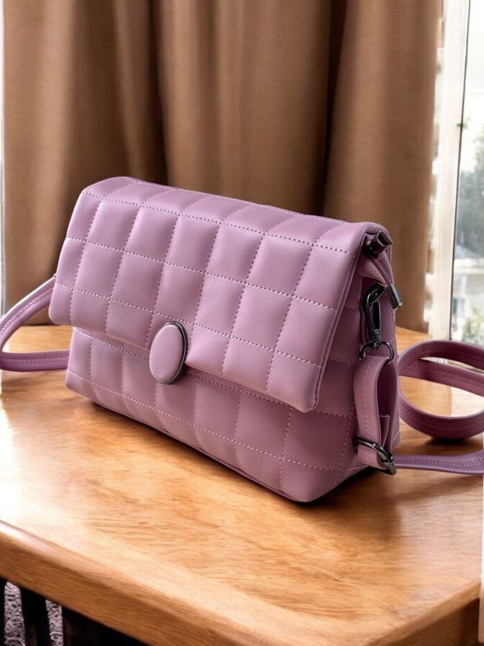Plush Quilted Shoulder Bag by Zara Jio - Image 4