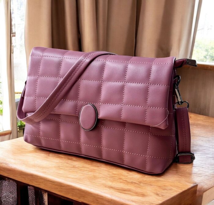 Plush Quilted Shoulder Bag by Zara Jio - Image 1
