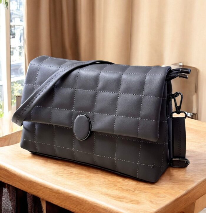 Plush Quilted Shoulder Bag by Zara Jio - Image 9