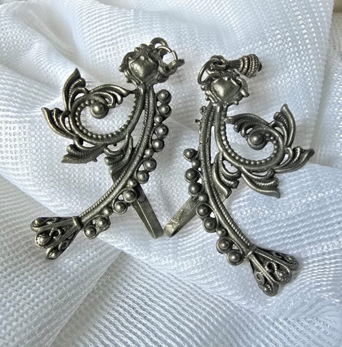 Elegant Oxidized Floral Earring by Zara Jio - Image 1