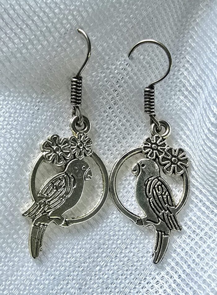 Adorable Parrot Dangler Earrings by Zara Jio - Image 1