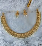 Exquisite Gold-Toned Choker with Pearl Accents by Zara Jio - Image 3