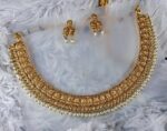 Exquisite Gold-Toned Choker with Pearl Accents by Zara Jio - Image 2